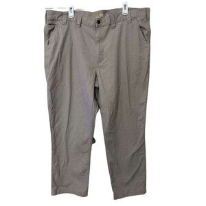Carhartt Relaxed Fit Rugged Flex Work Pants Mens Size 44 x 30 Canvas Khaki